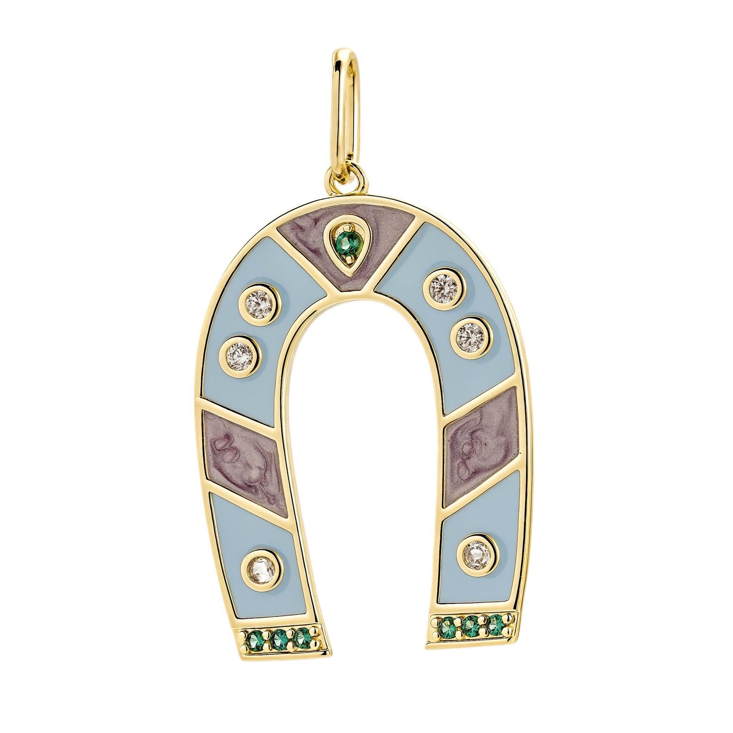 Enamel Horseshoe Lucky Charm