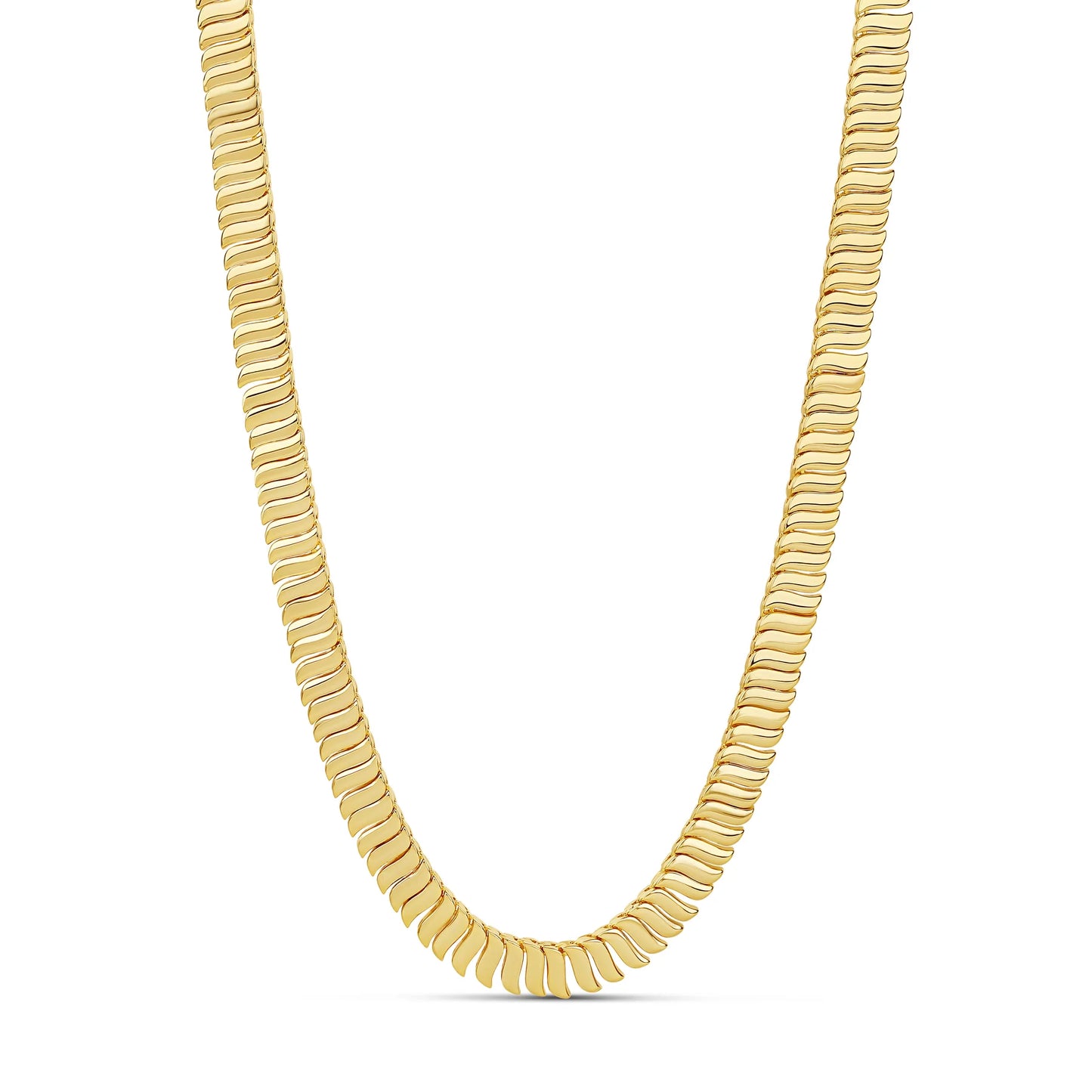 Wavy Tennis Necklace