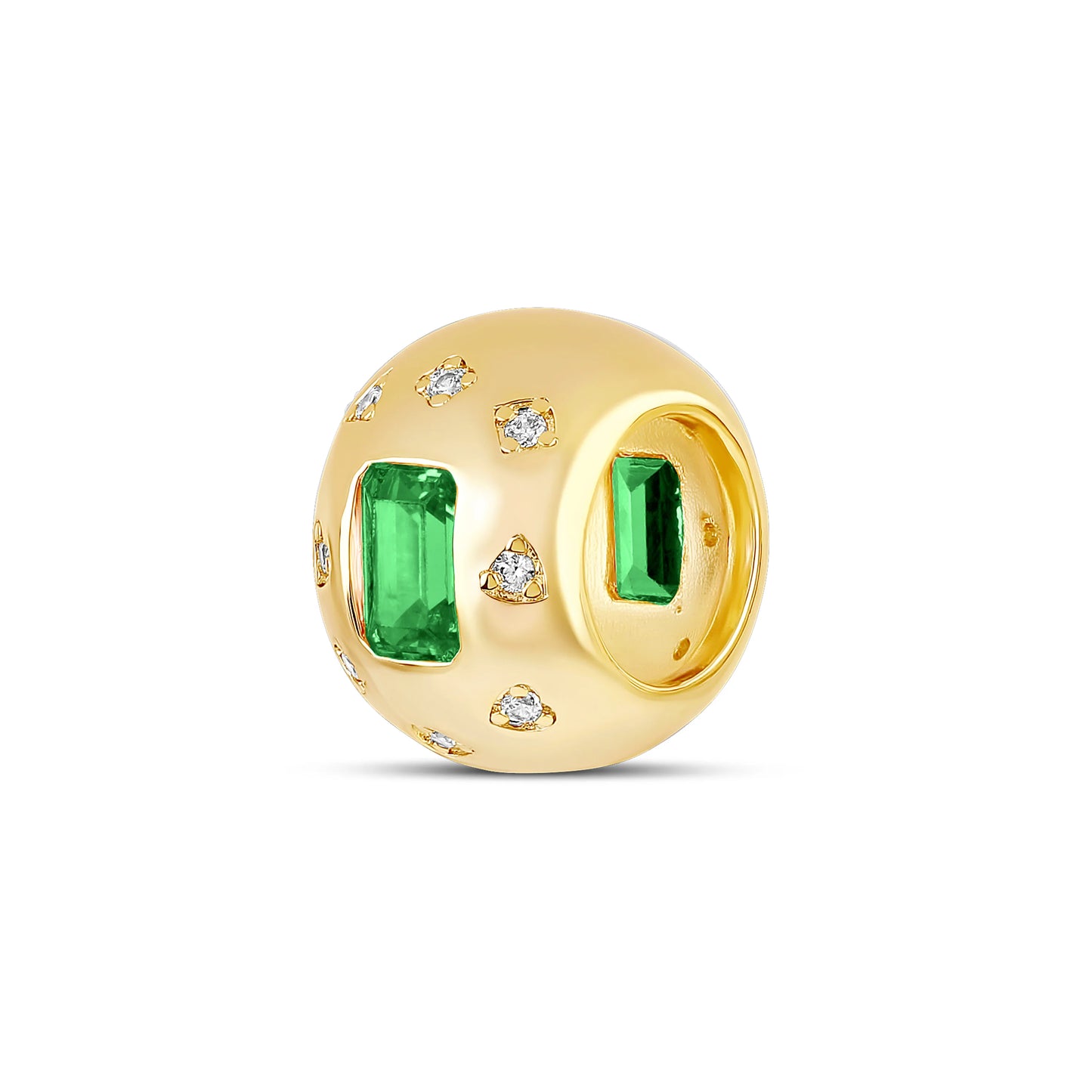 Baguette Stone Spacer Charm