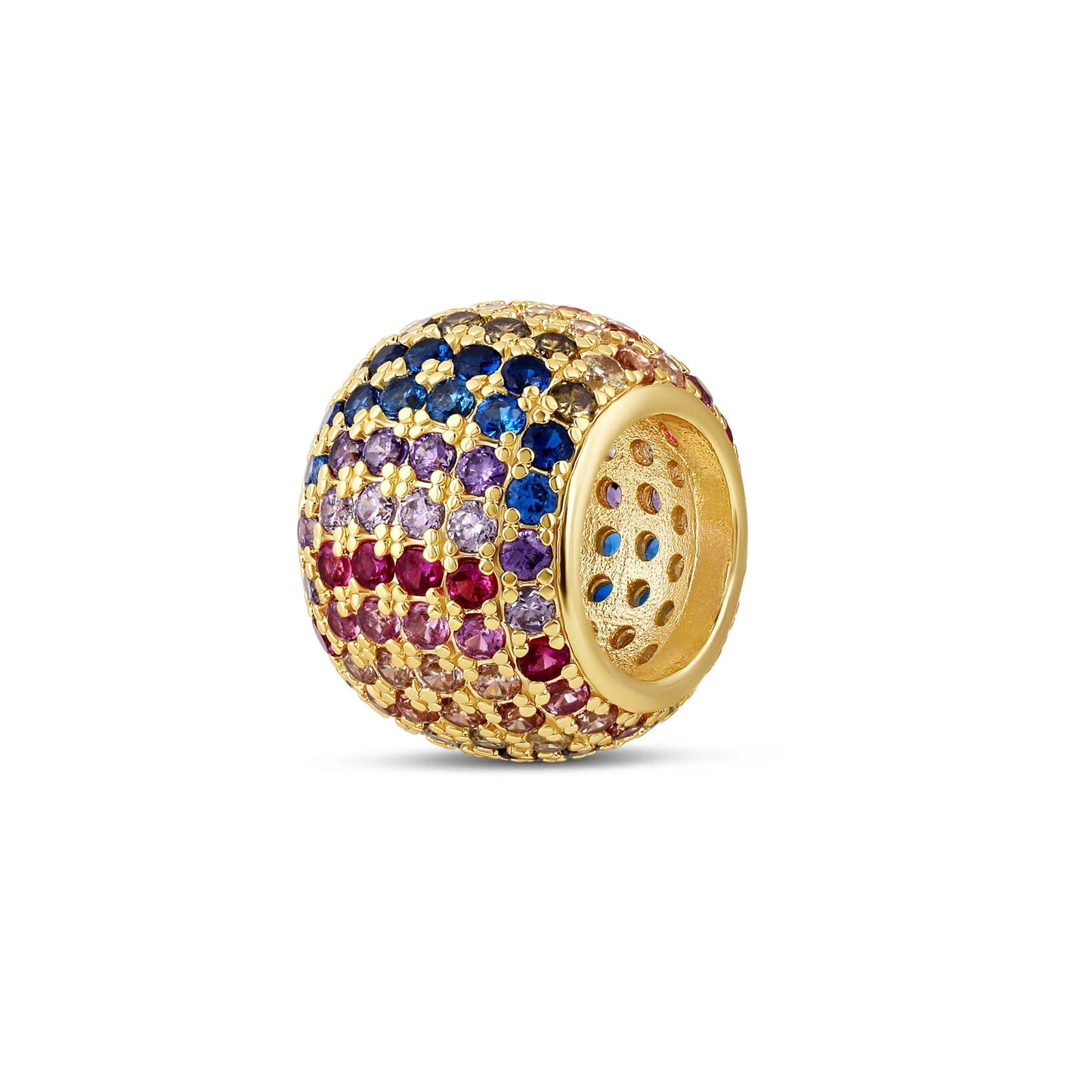 Rainbow Pavé Spacer Charm