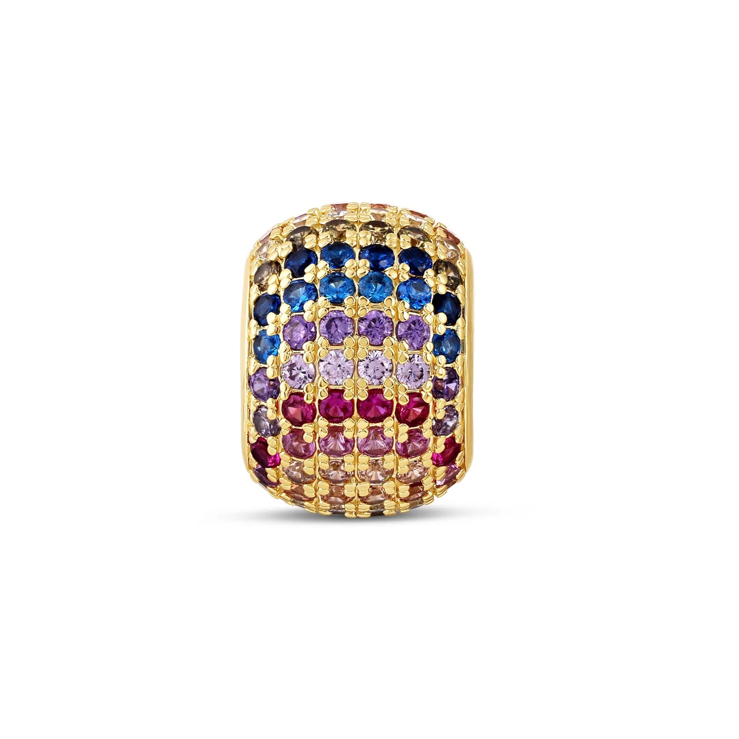 Rainbow Pavé Spacer Charm