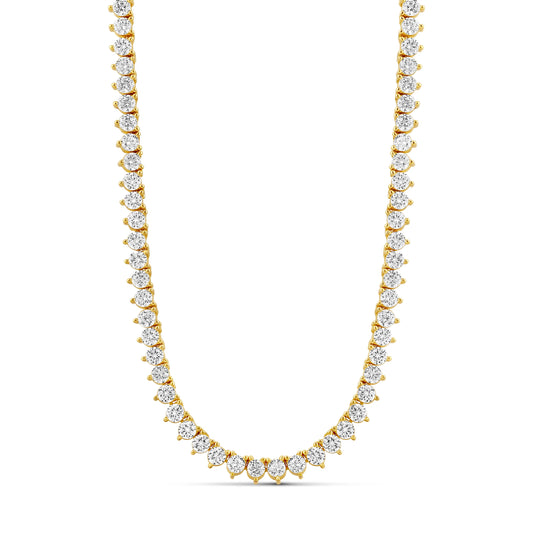 3-Prong Tennis Necklace