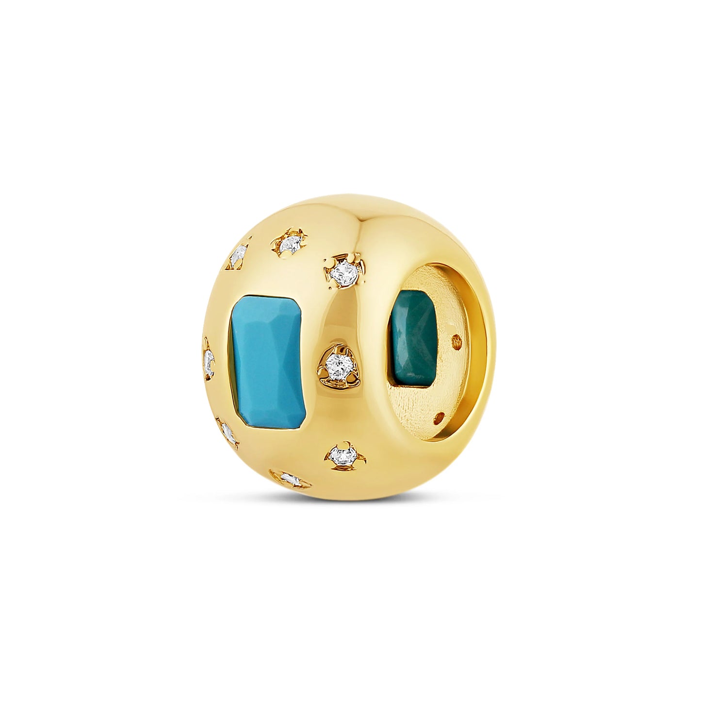 Baguette Stone Spacer Charm