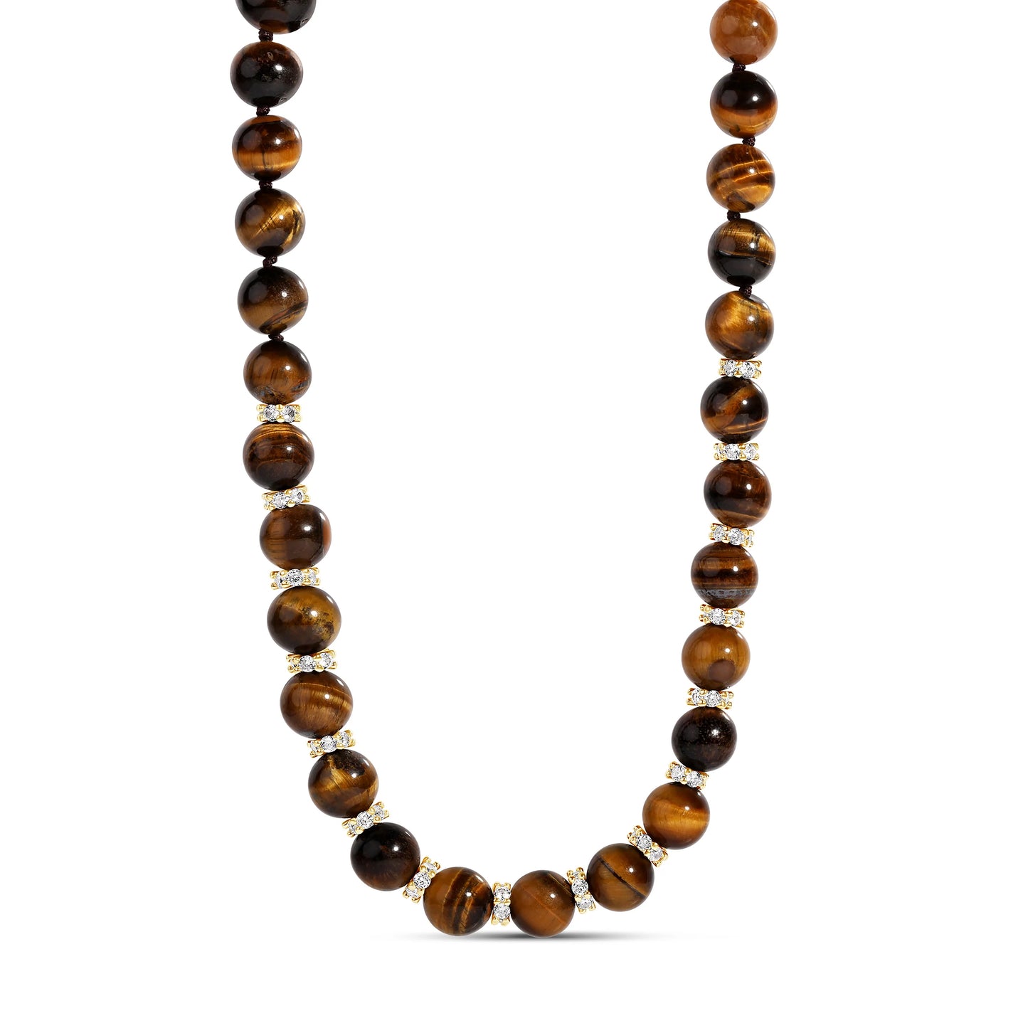 Tiger Eye Fancy Beaded Necklace