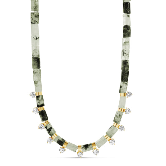 Green Muse Jade Spike Necklace