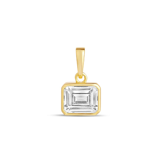 Dije con bisel de hielo como diamante