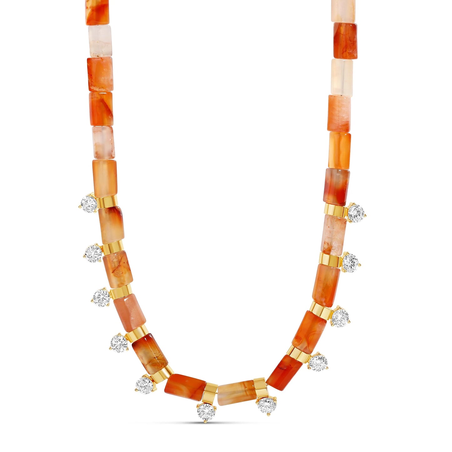 Amber Jade Spike Necklace