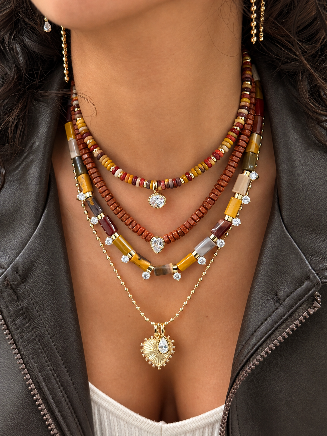 Cinnamon Spike Necklace