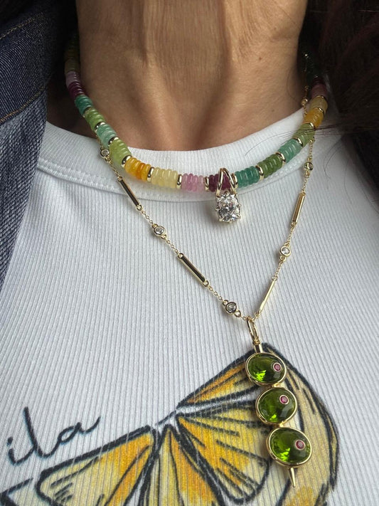 Collar de cadena de hebra y barra SBJ
