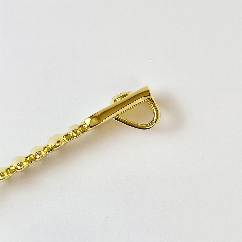 Black on Black Long Fishbone Charm