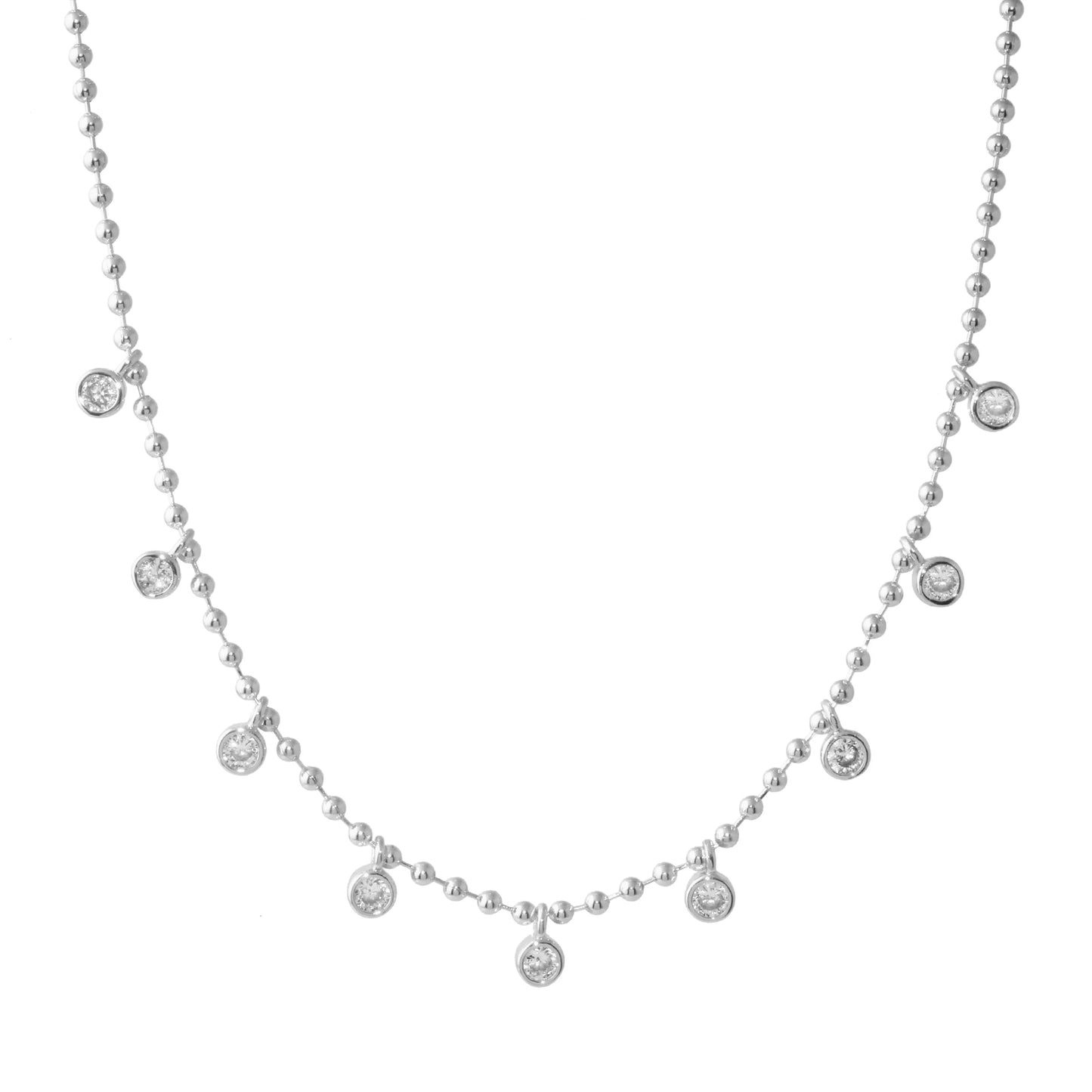 Round Bezel Toilet Necklace