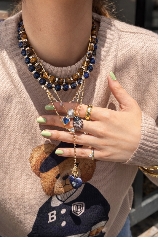 Collar Lariat “Ball Chain Drop”