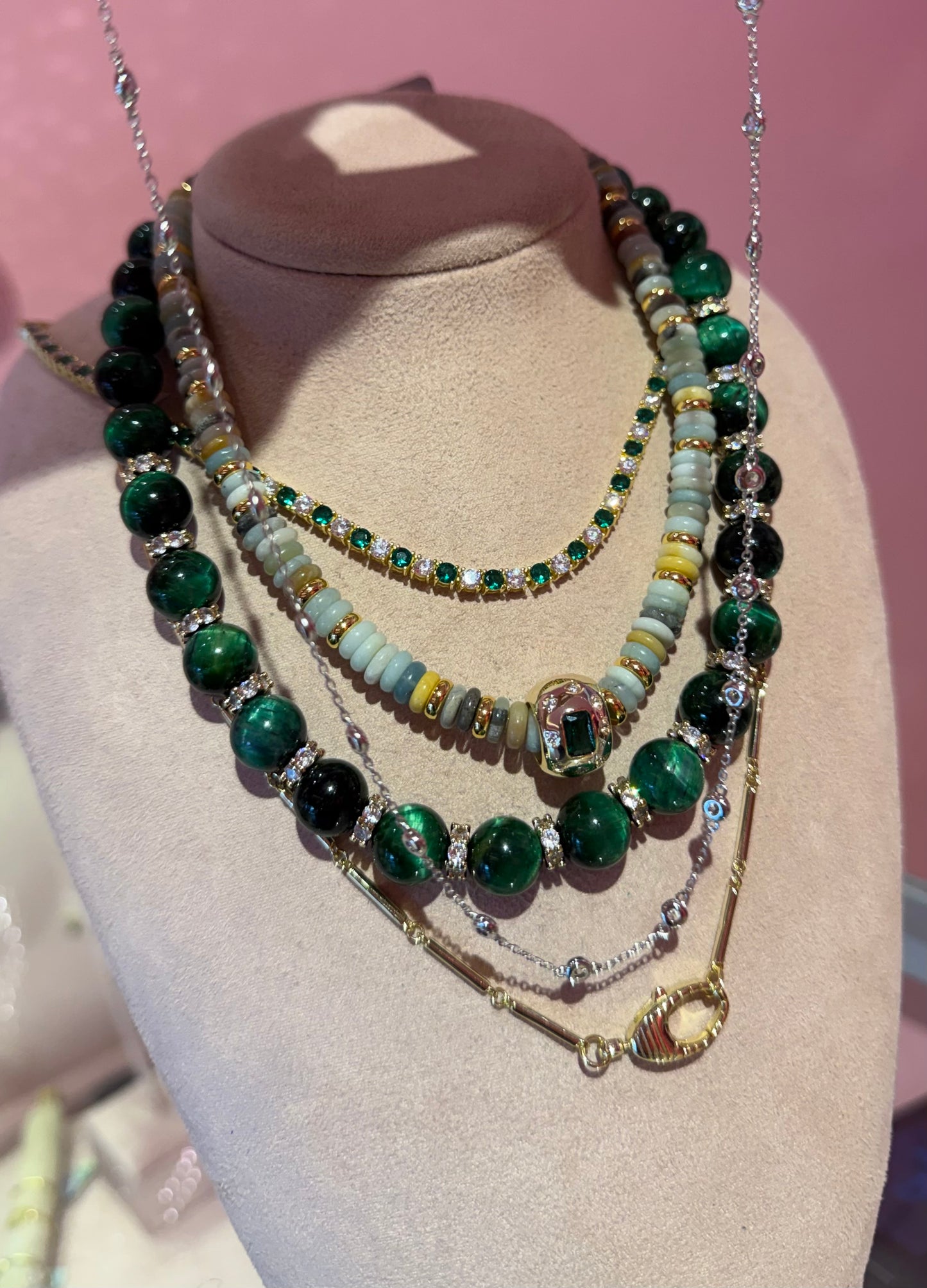 Emerald & Clear Tennis Choker