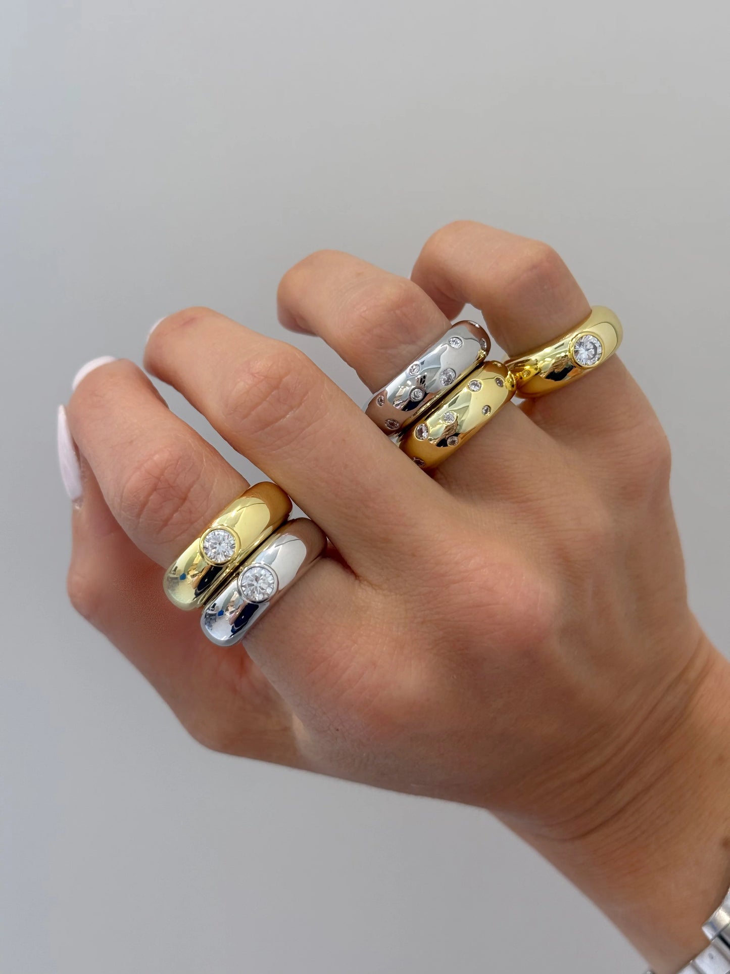 Scatter Sparkle Dome Ring