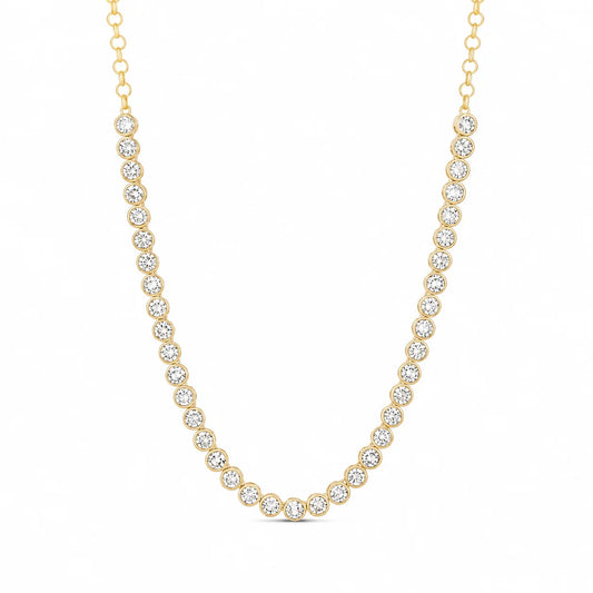 Endless Glow Semi Tennis Necklace