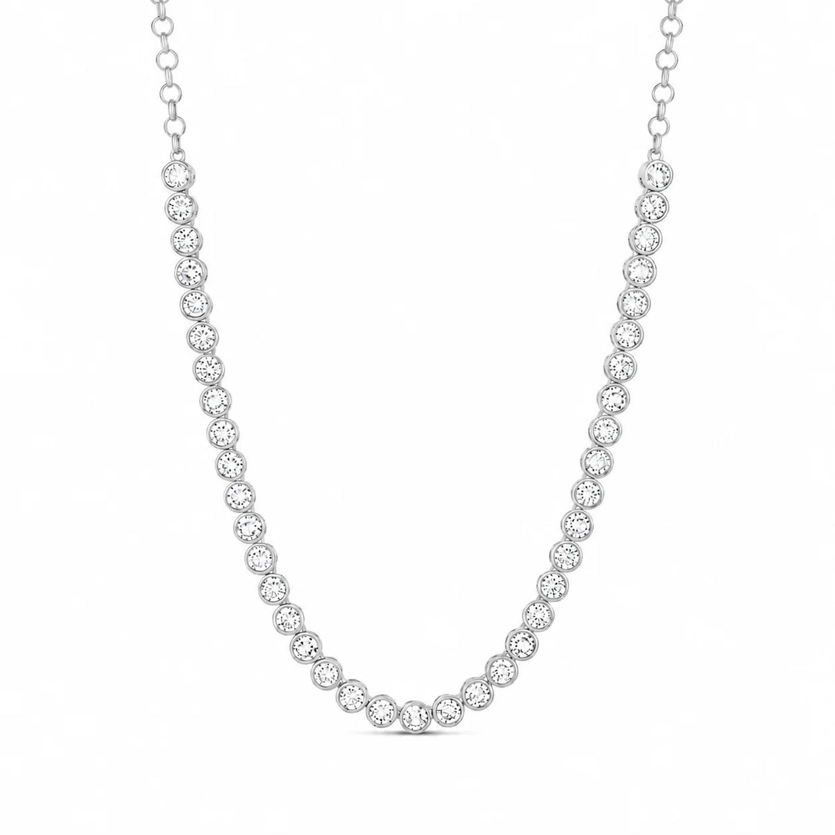 Endless Glow Semi Tennis Necklace