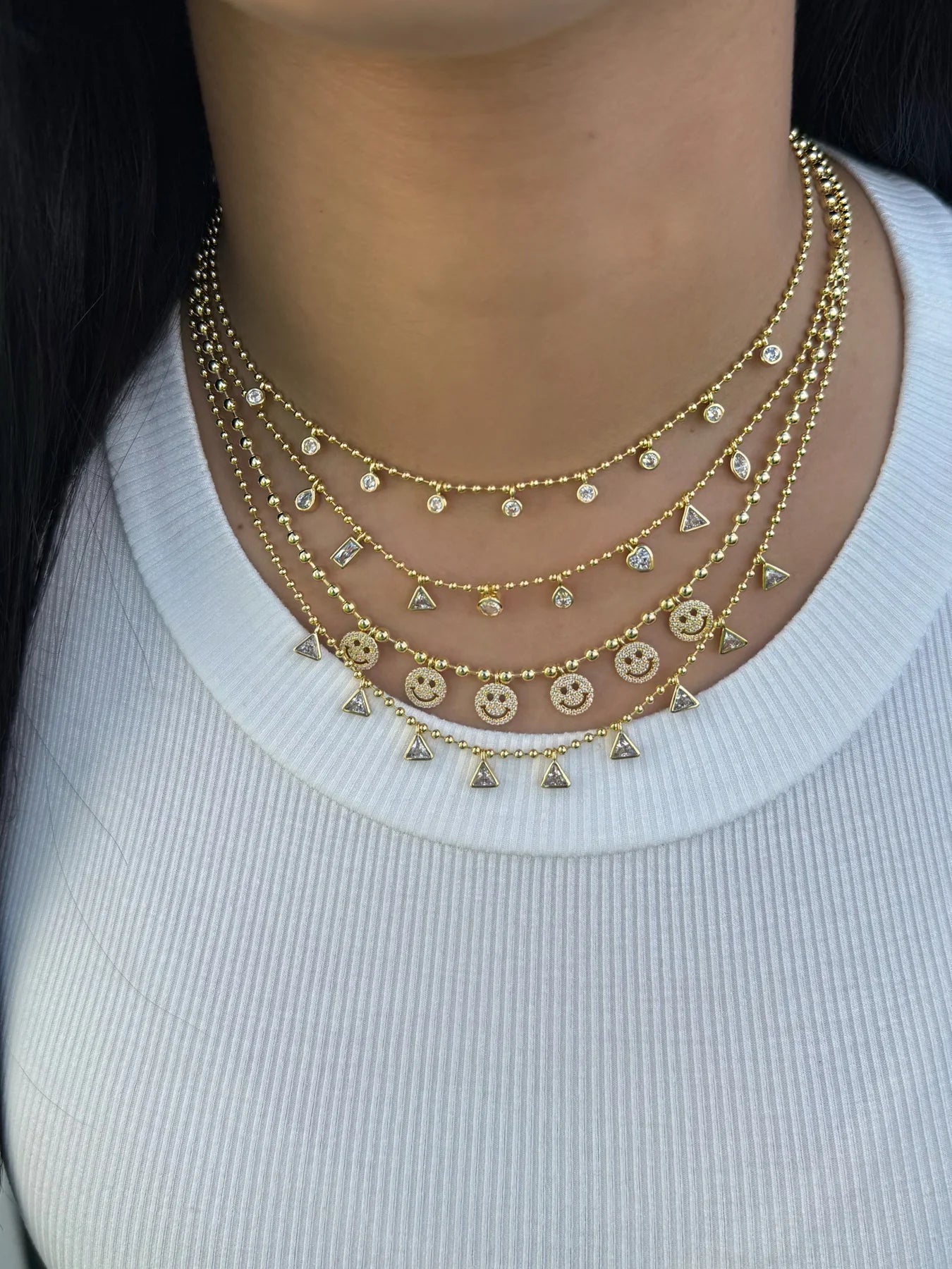Collar de baño con bisel de múltiples formas