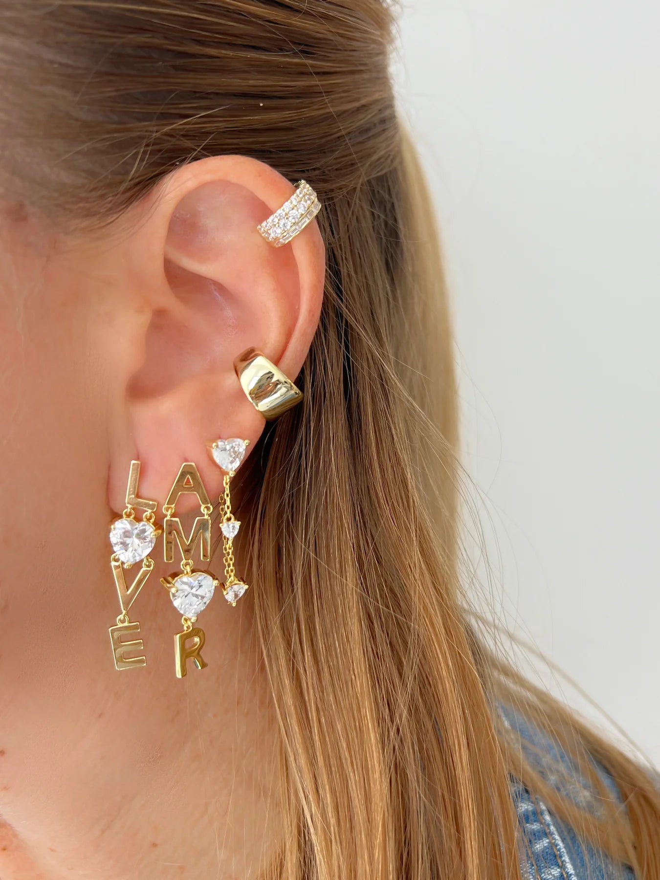Pendientes colgantes AMOR