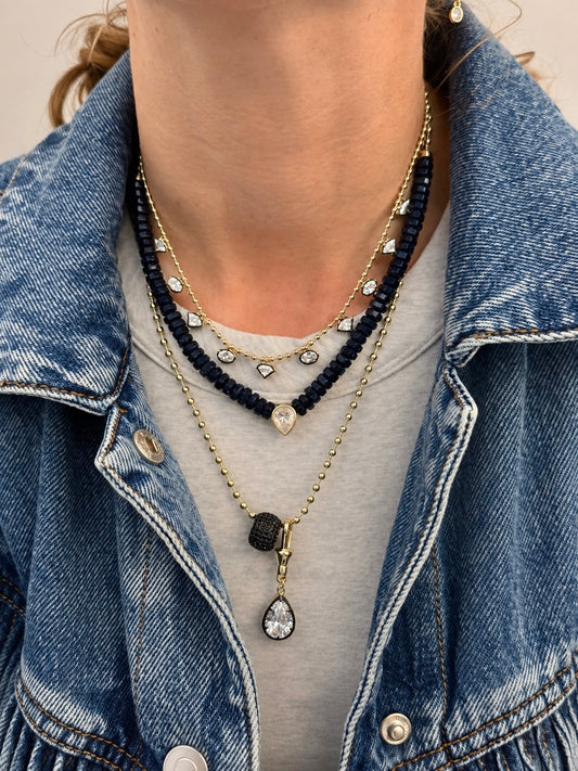 Noir Cascade Necklace