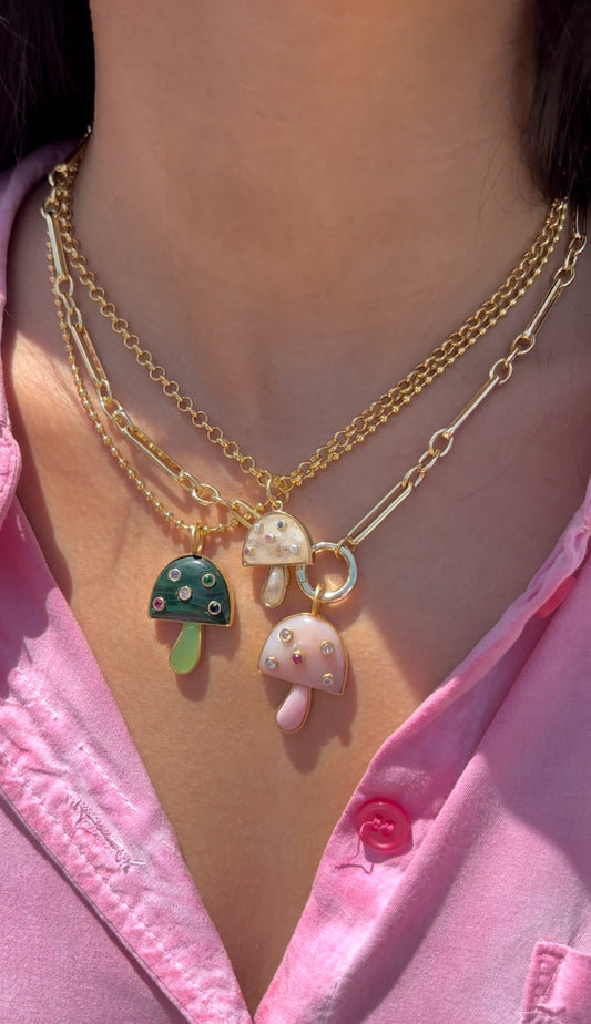 Fancy Link Push Clasp Necklace