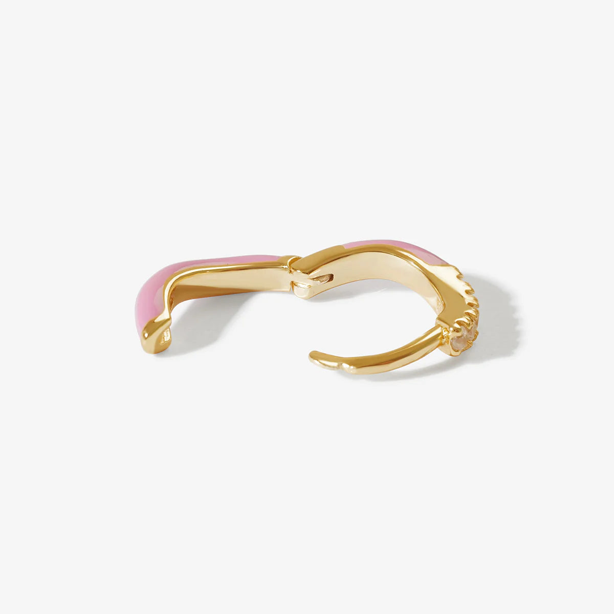 Anillo de ámbar y circonita cúbica