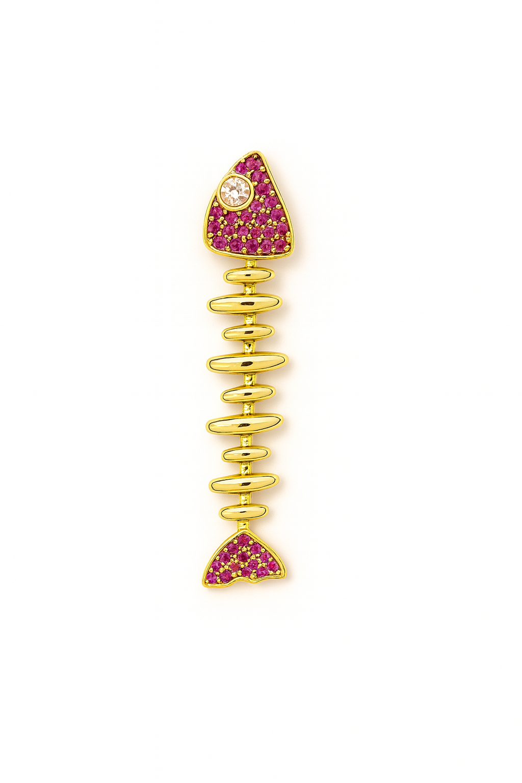 Charm de espina de pescado larga