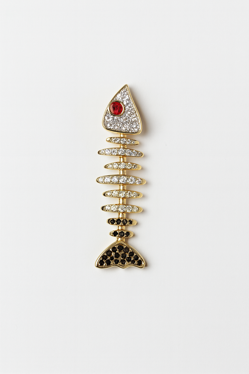 Charm de espina de pescado pavé