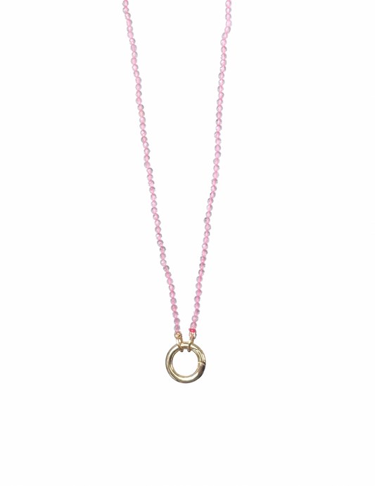 Mini Natural Stone Clasp Necklace