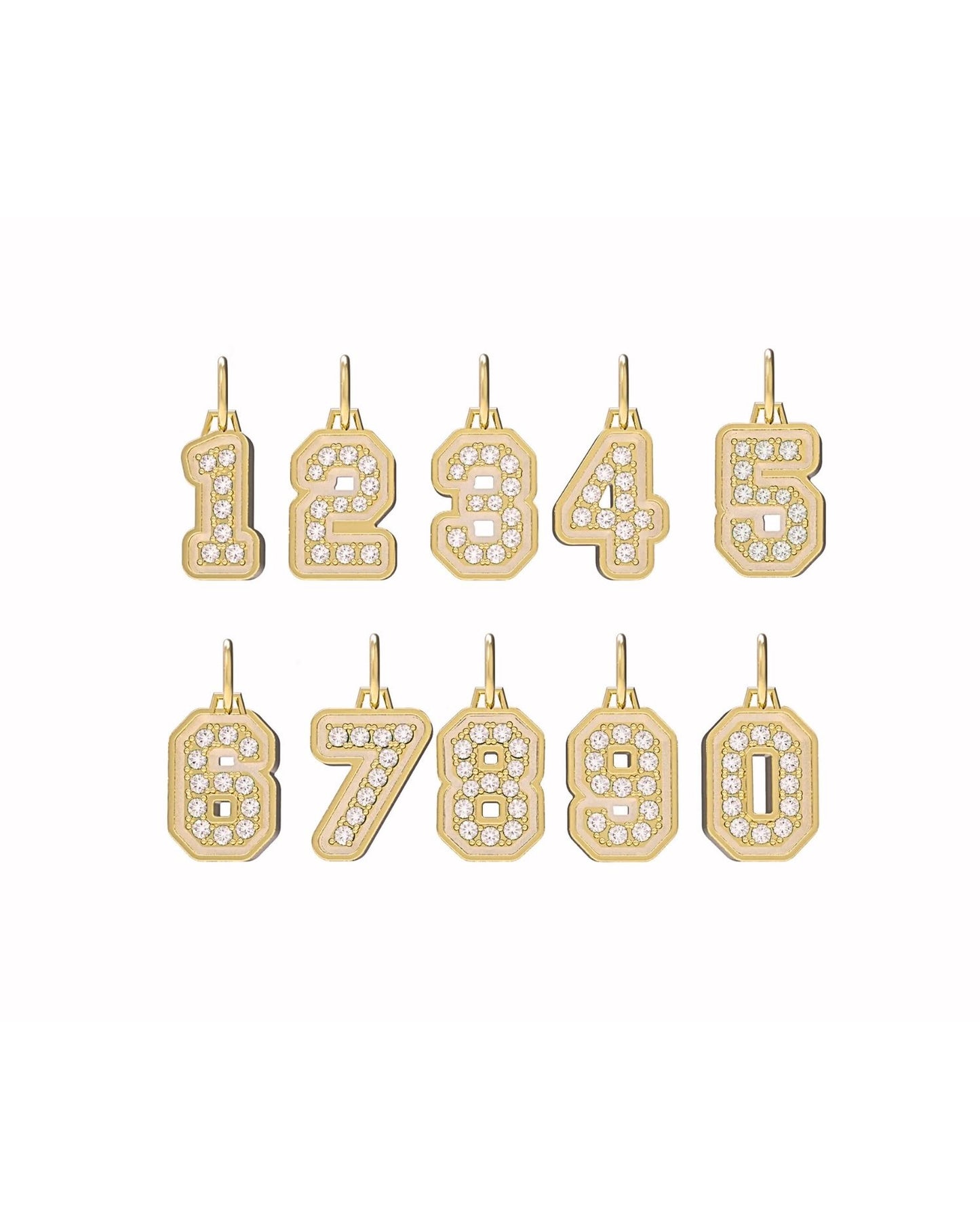 Collar con nombre grande en degradé en oro de 14 k