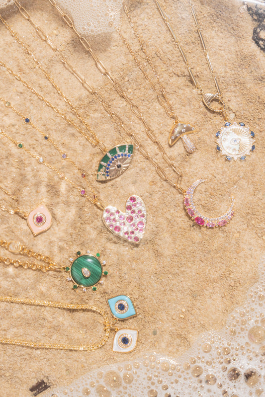 Golden Wonderland Mushroom Charm