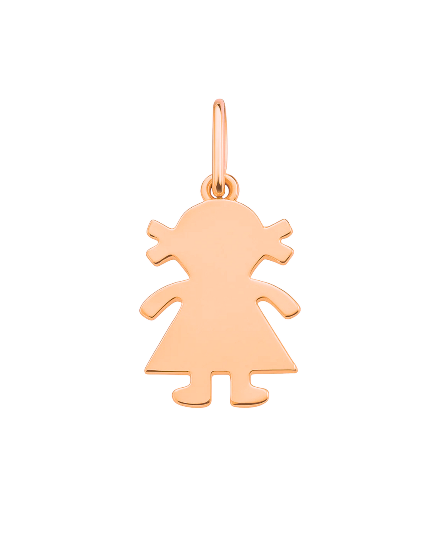 14k Gold Girl Charm