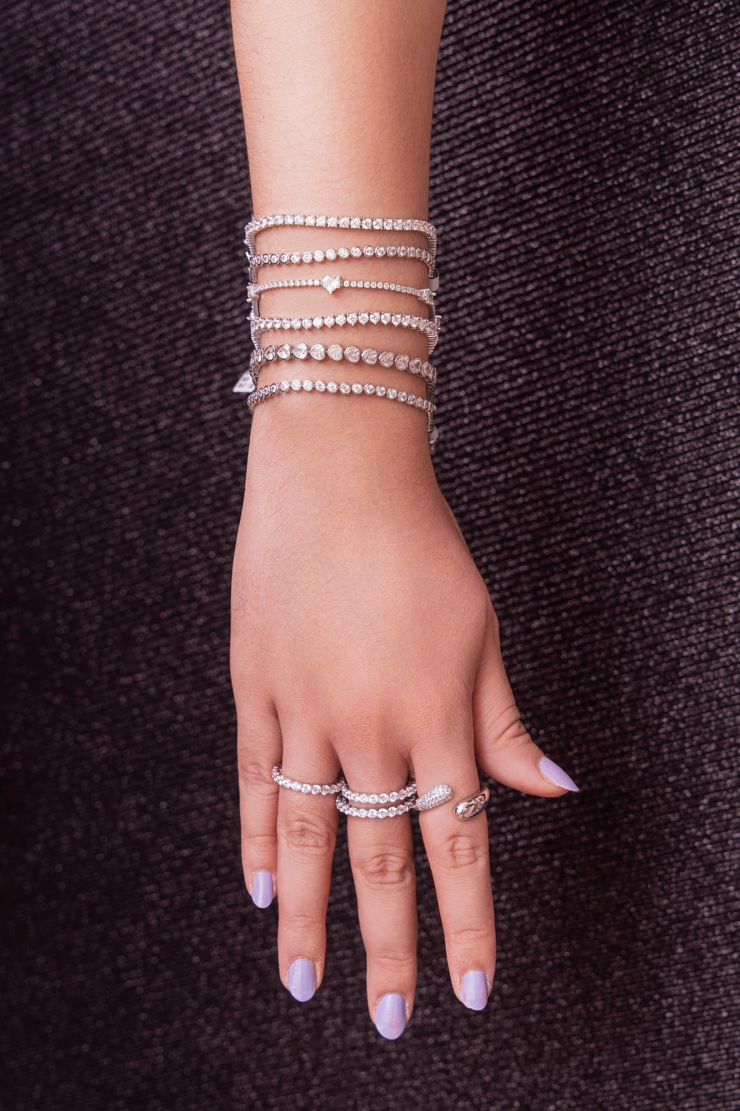 Pulsera de tenis de 3 puntas