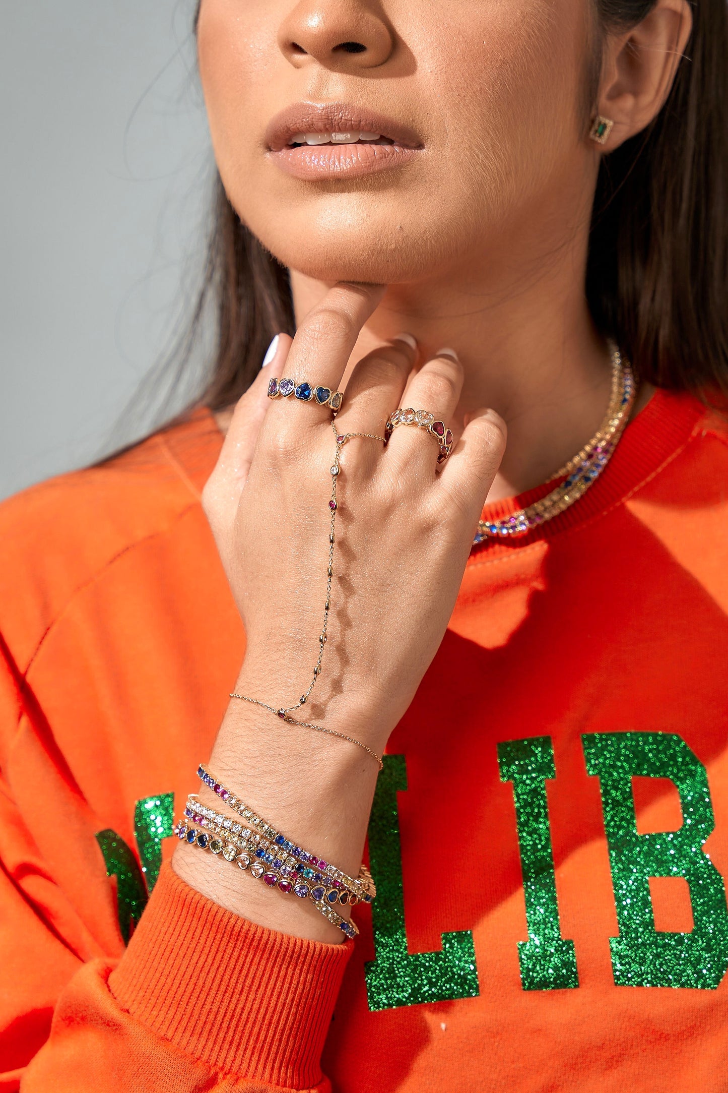 Pendientes vintage de baguette con esmeralda - Vermeil