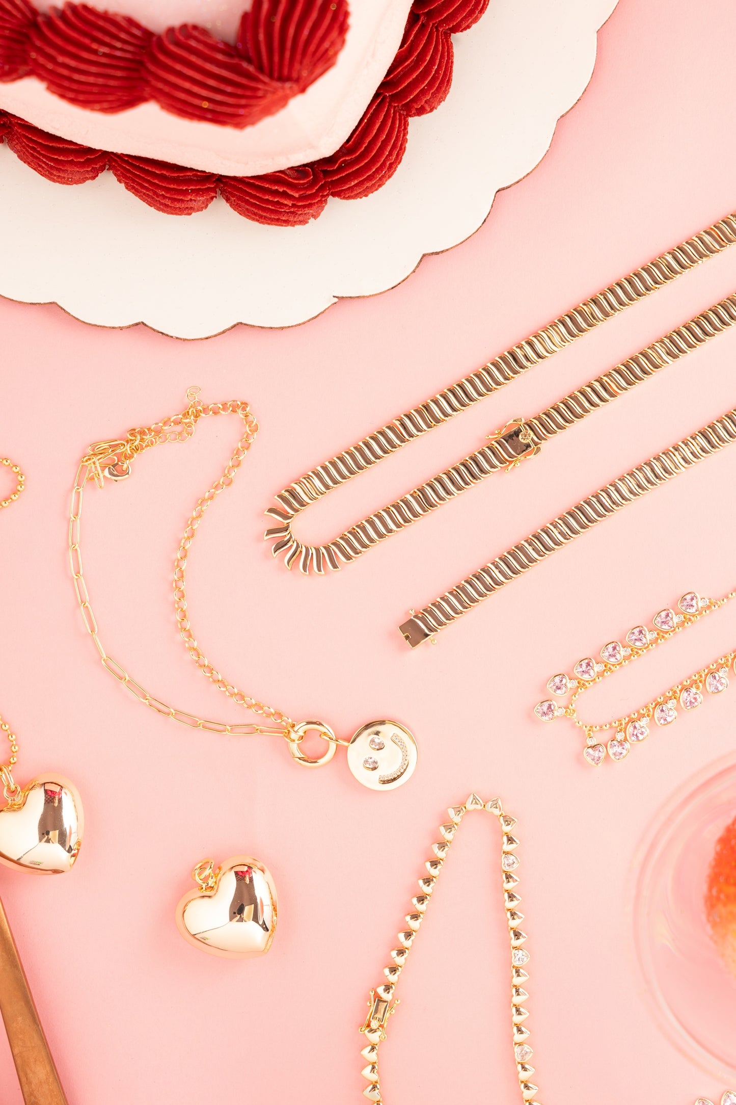 Wavy Tennis Necklace
