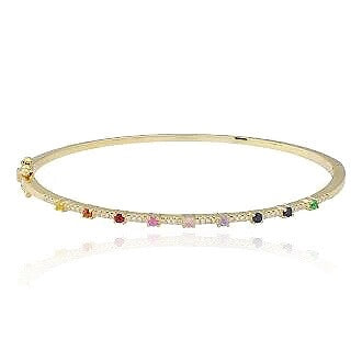 Rainbow Skinny Mini Bangle
