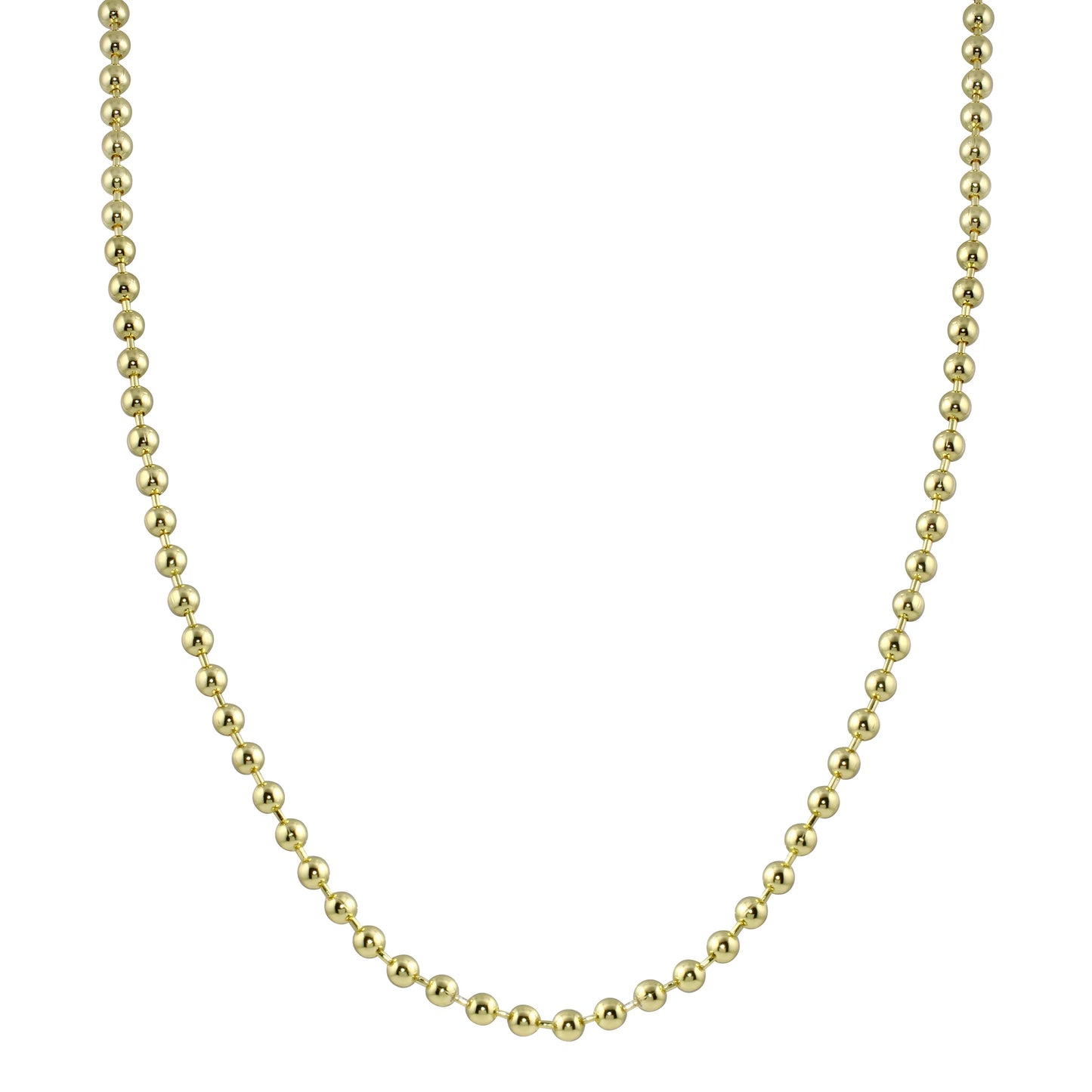 Cadena de bolas con corte de diamante