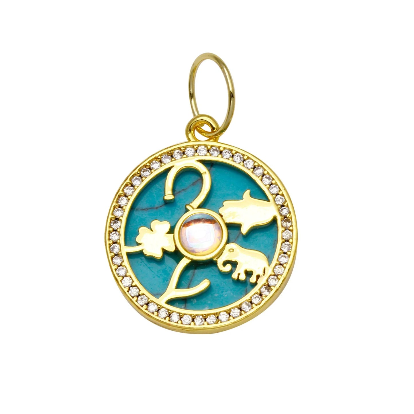 Stone Lucky Symbols Charm