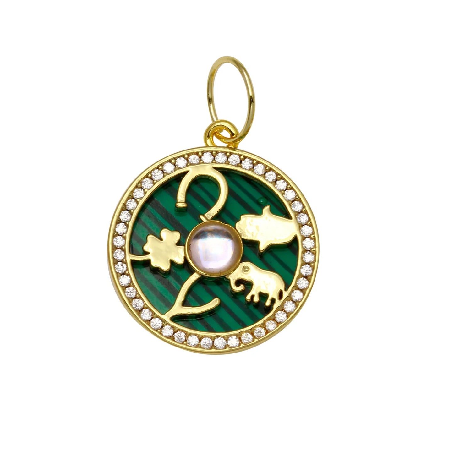 Stone Lucky Symbols Charm