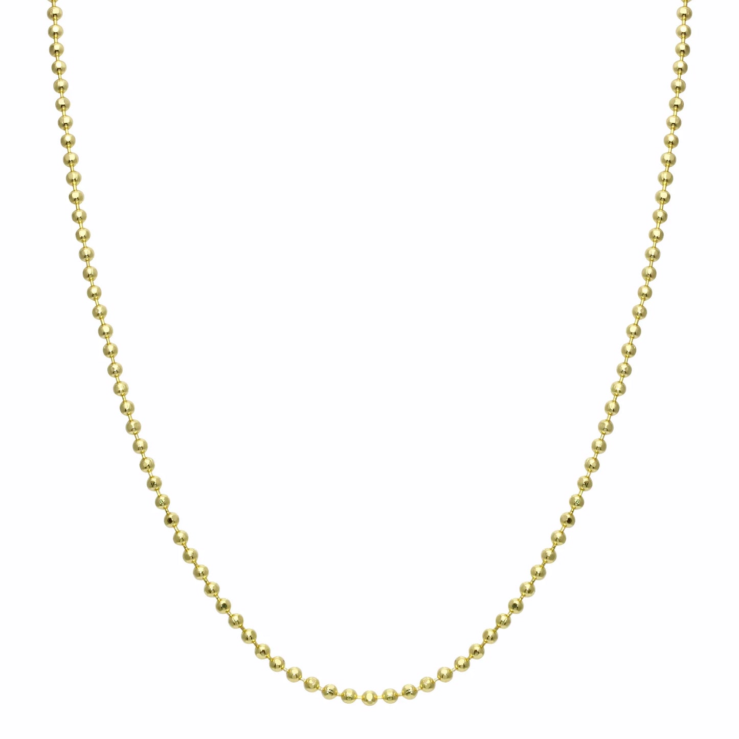 Cadena de bolas con corte de diamante