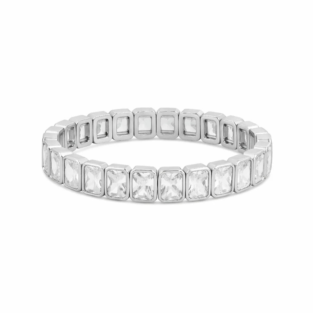 Emerald Shape Stretchy Bracelet