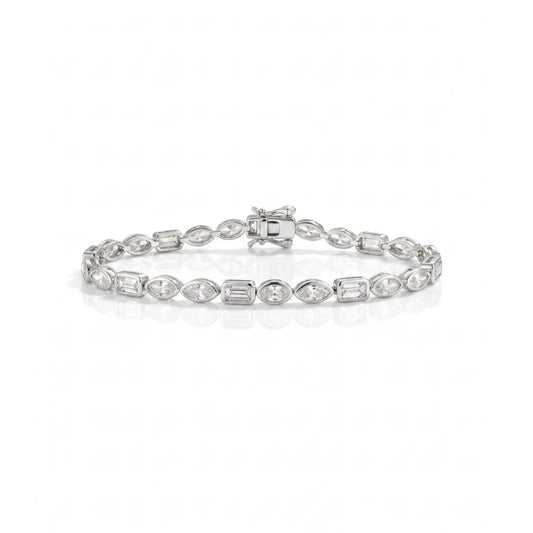 Mixed Motive Tennis Bracelet
