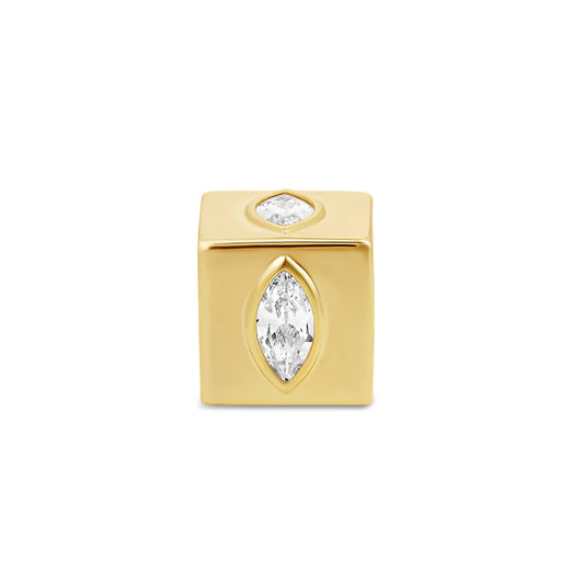 Marquise Cube Spacer Charm