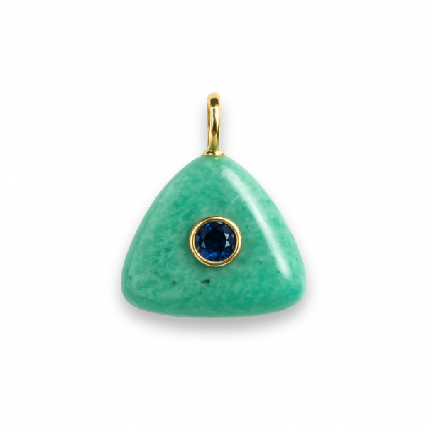 Amazonite Trigon Shape Charm