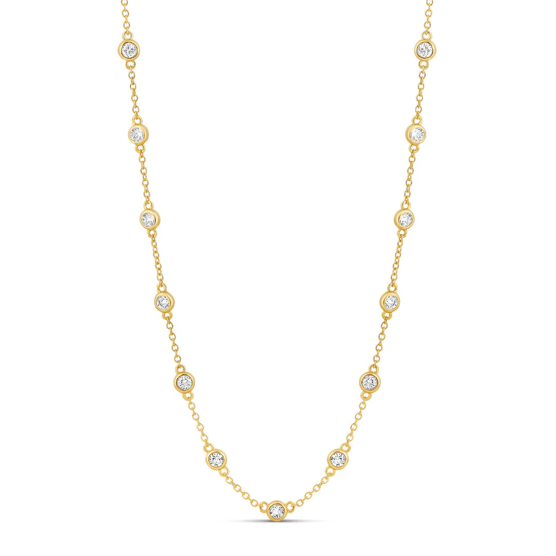 Collar de hebra DBY arcoíris