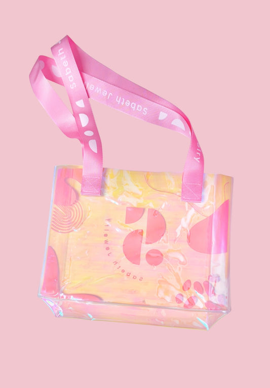 SBJ Mini Holographic Tote Bag