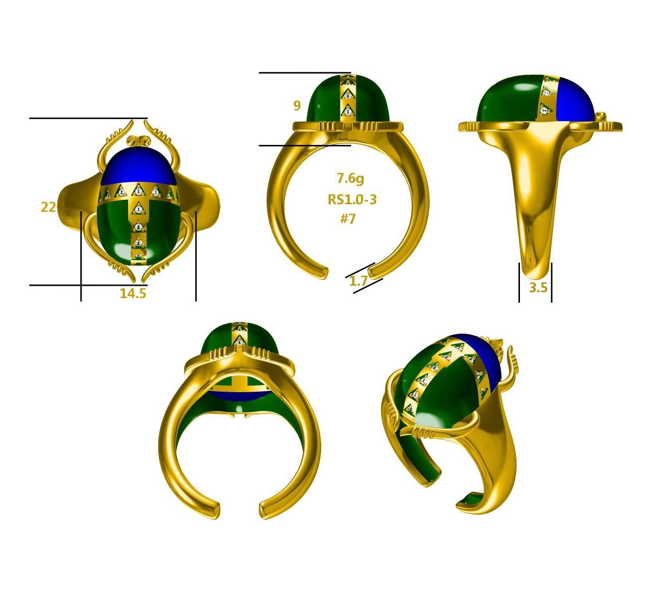 Anillo envolvente hinchado