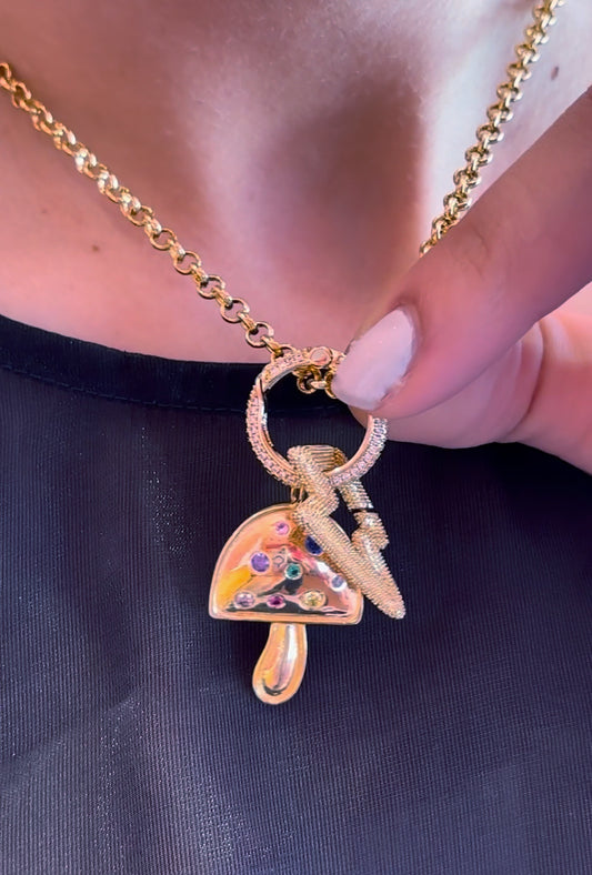 Realzador de dijes redondos pavé