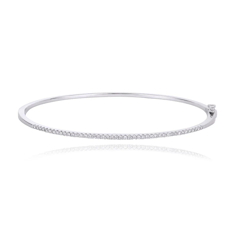 Brazalete pavé fino de oro de 14 k