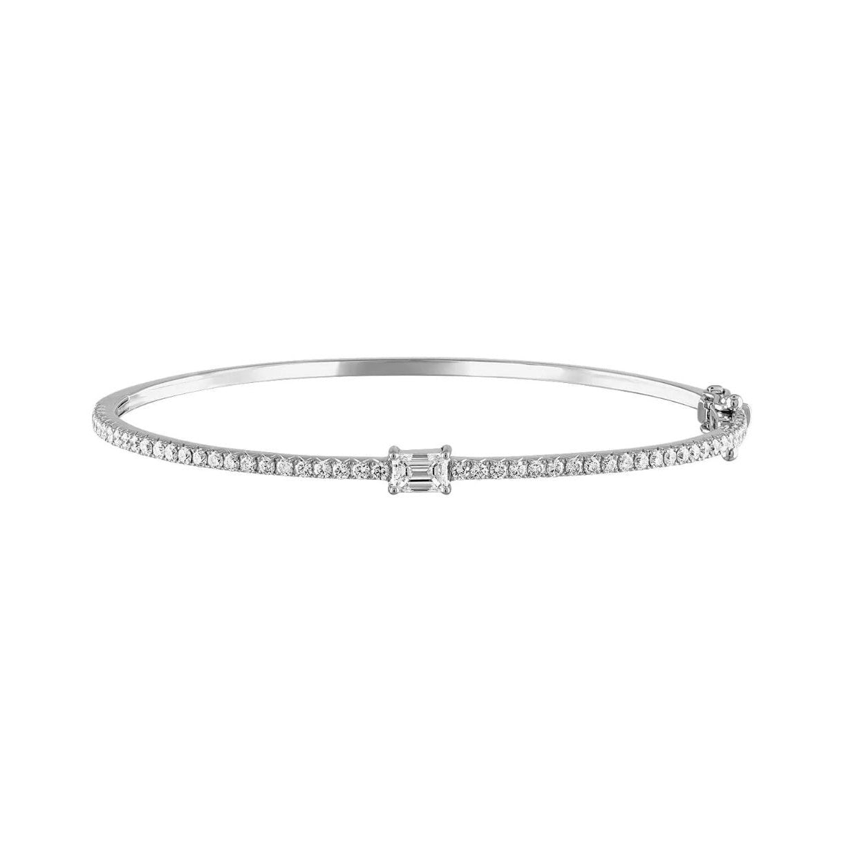 Rectangle Rock Skinny Tennis Bangle
