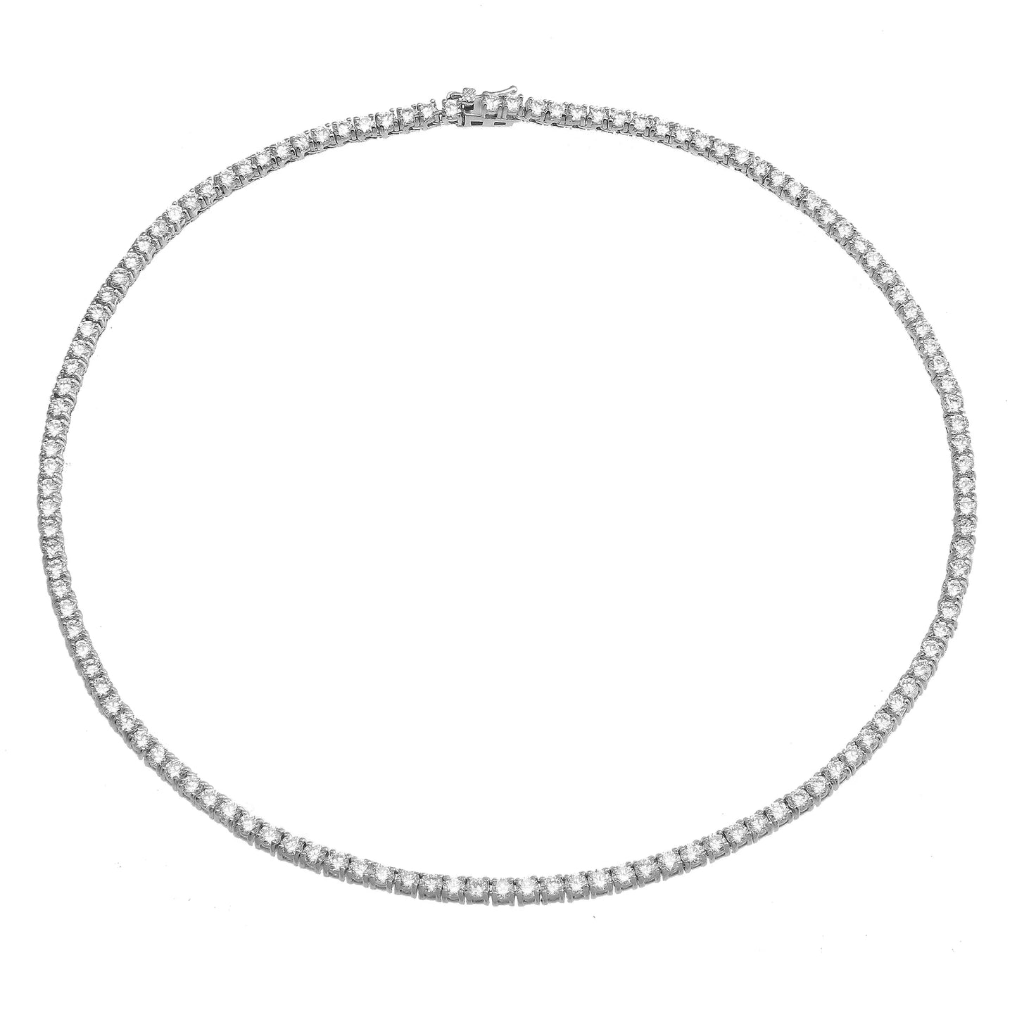 3mm - Classic Silver Tennis Choker